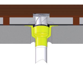 1 2 3 4 6 7 1 2 3 4 6 7 Podkonstrukcja Paroizolacja Termoizolacja Hydroizolacja SitaMore element spiętrzający SitaTrendy kołnierz zaciskowy SitaTrendy wpust dachowy