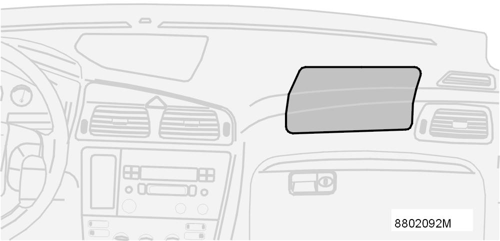 Czołowa poduszka powietrzna po stronie kierowcy umieszczona jest we wkładce koła kierownicy, a po stronie pasażera w desce rozdzielczej nad schowkiem podręcznym.