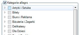 (rys. 25) Rodzaj licytacji 6. Wystawiony/kończące się w czasie mamy możliwość podania kiedy dokładnie rozpoczęły oraz zakończyły się interesujące nas aukcje. (rys.