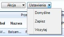 Monitoruj rozpoczęcie monitorowania zaznaczonych pozycji Pokaz wyniki wyświetlanie wszystkich znalezionych aukcji o danych parametrach dla pozycji (rys. 23) Menu akcja 3.1.4.