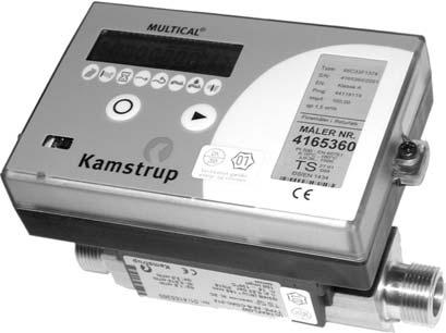 Ciep³omierz MULTICAL 66-CDE Wspó³pracuje z przetwornikami przep³ywu w zakresie od qp 0,6 do 3000 m 3 /h Mo liwoœæ pod³¹czenia dodatkowych wodomierzy lub liczników elektrycznych Pomiar energii przy