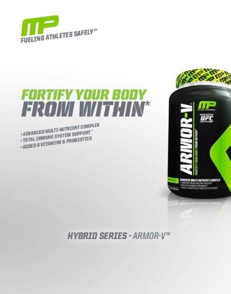 Witamy sportowe Armor-V to podstawa dla wszystkich sportowców W Muscle Pharm wiemy, że poważni sportowcy postrzegają siebie jako osoby o nieprzeciętnych umiejętnościach, a więc także o nieprzeciętnym