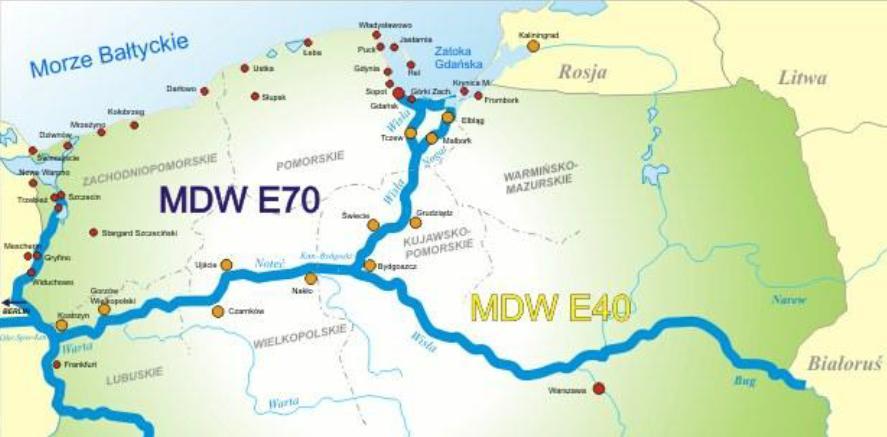 ujścia do Zatoki Gdańskiej (31,30 km) spełnia warunki klasy III i jest zaliczana do dróg wodnych o znaczeniu regionalnym 4.