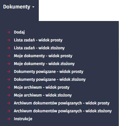 3. Opis etapów obiegu Wniosku urlopowego W celu rozpoczęcia procesu wypełniania dokumentu Wniosku urlopowego w systemie Portal Pracowniczy należy kliknąć na zakładkę Dokumenty a następnie wybrać