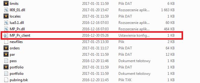 W polu Use settings frim file należy wskazać ścieżkę dostępu do