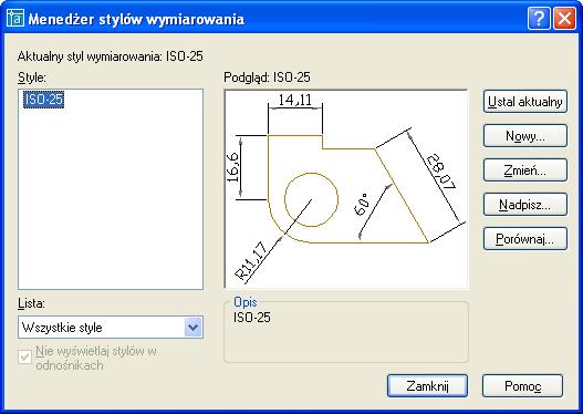 ustawienia i podstawowe elementy