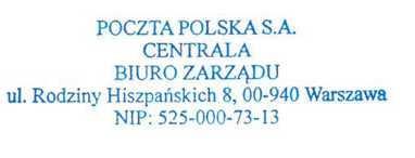 Uchwała Nr 72/2017 Zarządu Poczty Polskiej S.A.