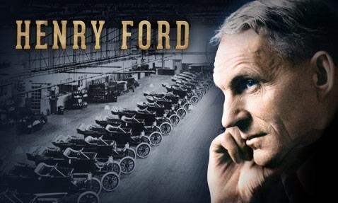 Henry Ford (1863 1947) Twórca Ford Motor Company oraz pomysłodawca pierwszego seryjnie produkowanego samochodu Forda Model T.