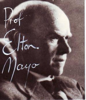 Szkoła behawioralna Elton Mayo (1880 1949) Eksperyment w zakładach przemysłowych Hawthorne Works pod Chicago, którego celem było określenie wpływu różnych czynników na wydajność pracy robotników.