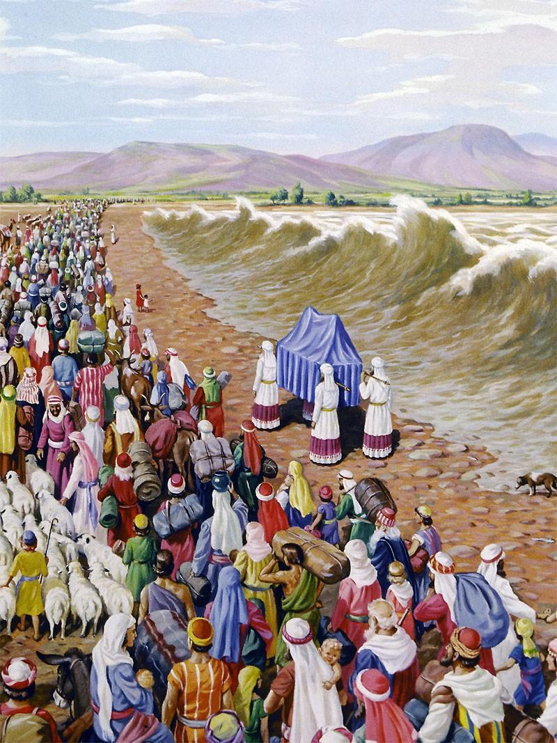 Wejście do ziemi obiecanej Joz 3, 14-17 3) W jaki sposób Izraelici weszli do Ziemi Obiecanej? I w którym miejscu?