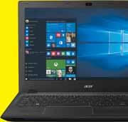 1 WiFi 802.11 b/g/n Bluetooth Aparat 8 MPix Czytnik kart pamięci Laptop Aspire ES 15 Procesor Intel Celeron N3350 Grafi ka Intel HD Graphics WiFi 802.