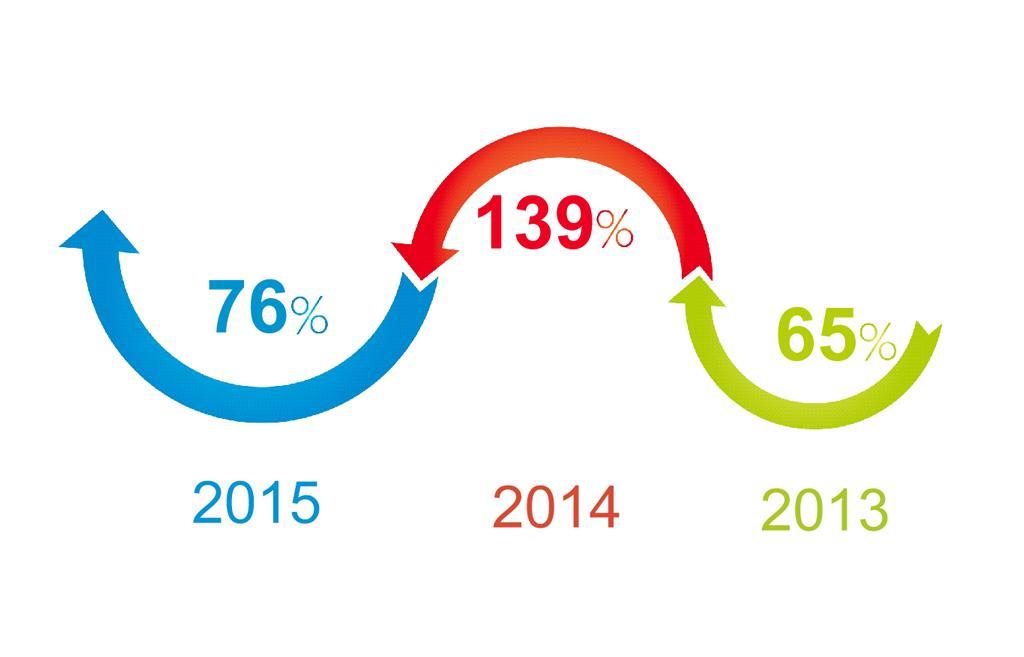 Sprawozdanie Zarządu Sprzedaż europejskiej siatki podtynkowej z włókna szklanego w latach 2013-2015 