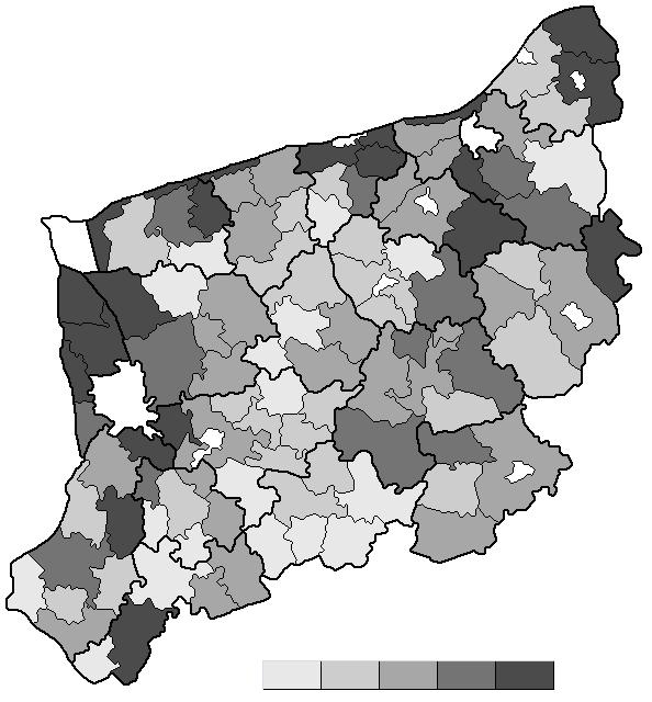 Expenditures of communes to protect the air and climate, wastewater management and water conservation and waste management per capita (2012) Rysunek 4.