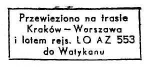 tekst : I ROCZNICA WIZYTY PAPIEŻA JANA PAWŁA