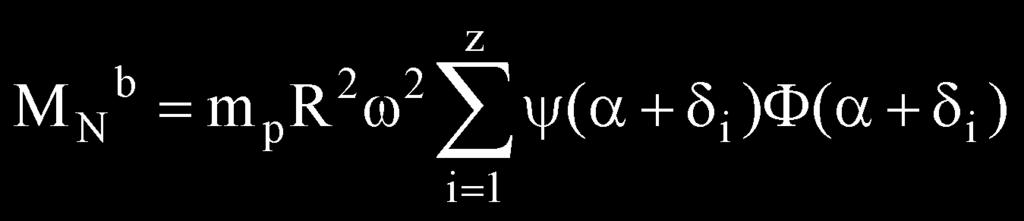 Design/Konstrukcja For a multi-cylinder engine containing z cylinders the reaction torque of the inertia forces in reciprocating motion shows the following relationship: In the case of a