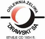 36. Odlewnia Żeliwa DRAWSKI S.A. Szosa Dworcowa 30 64-731 Drawski Młyn Prezes: Ryszard Kielczyk Wiceprezes: Tadeusz Jurga Tel. +48 67 253 96 00 centrala Fax.+48 67 256 95 75 sekretariat Tel.