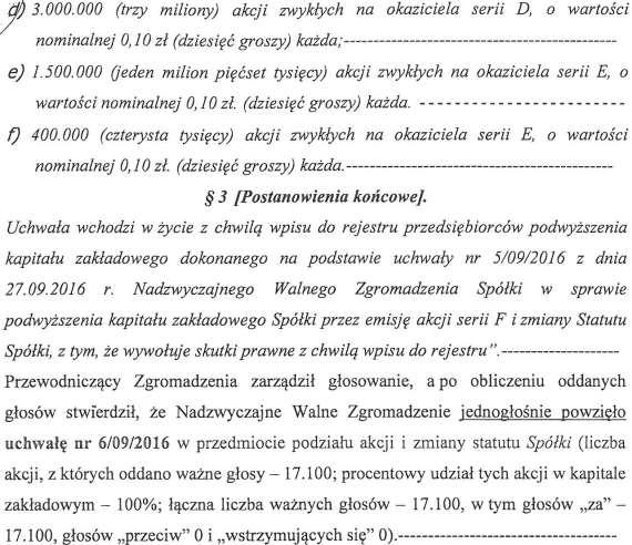 Emisja akcji serii B Akcje serii B zostały wyemitowane na podstawie uchwały nr 1/2005 z