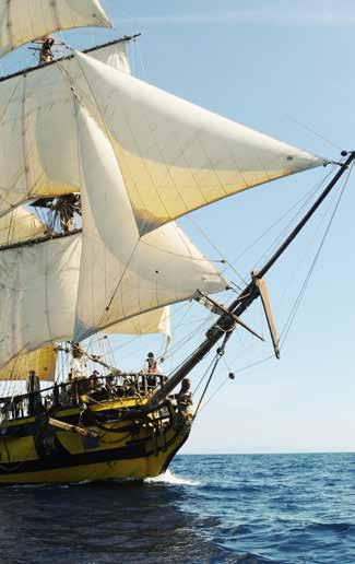 6 La Grace La Grace jest repliką historycznego statku z drugiej połowy XVIII wieku.