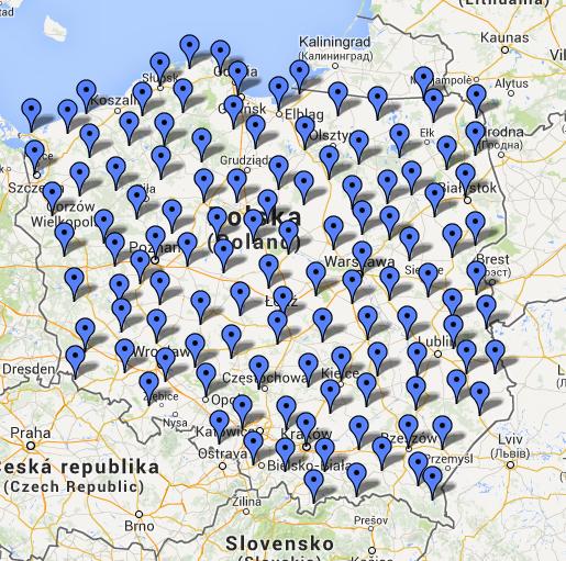 Sieci prywatne Sieć TPI-NET pro dla klientów firmy 117 stacji z terenu Polski + 15