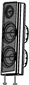 Połączenia Krok 1: Instalacja głośników satelitarnych Wkręty Miniaturowa podstawka głośników Krok 2: Instalacja przednich głośników przy użyciu stojaków subwooferów Głośnik przedni 1 1 LUB 2 Stojak