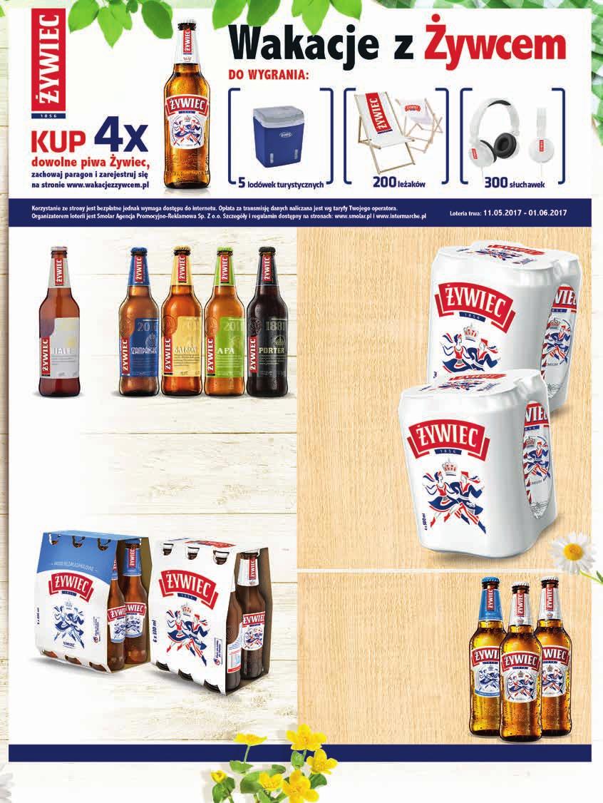 3,59 16% 2 99 Piwo Żywiec białe 0,5 l, 5,98 zł / 1 l butelka zwrotna 4,19 16% 3 49 Piwo Żywiec 0,5 l, 6,98 zł / 1 l butelka zwrotna KUP 2 za 18 zł wtedy 9 00 4-pack 4,50 zł / 1 l Piwo Żywiec 4 x 0,5