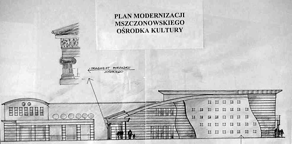 MOK plan Tak wyglądać będzie nowy Mszczonowski Ośrodek Kultury. Przebudowę budynku zaprojektowała architekt Katarzyna Wrońska.