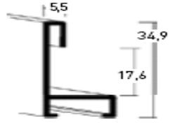 34 003 srebrny połysk 34 004 srebrny mat 34 017 szare srebro 34 250 czarny mat 34 511 klon 34 514 dąb 34 515 jasny brąz 34 516