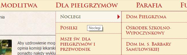 noclegowej, posiłków czy mszy świętych. Rysunek 57.