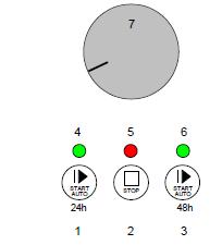 Cykliczne włączanie mieszadła oznacza, że na każde 15 minut pracy mieszadła przypada 1 godzina postoju (to optymalne parametry dla procesu kremowania).