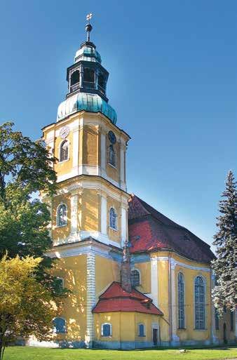 Wolf Alexander von Stosch, właściciel majątku w Chocianowie, ufundował w Pogorzeliskach szachulcowy kościół graniczny. Korzystali z niego mieszkańcy aż 67 miejscowości.