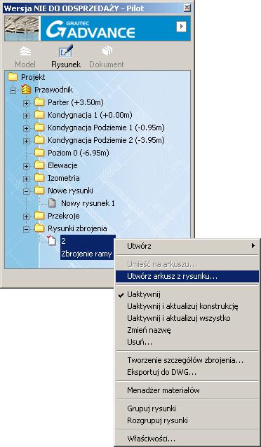 Ustawienie arkusza wydruku Ten krok zawiera opis procedury ustawienia parametrów arkusza. 1.