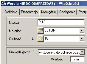 Krok 5: Dopasowanie pozostałych elementów rampy Dopasuj do rampy płytę P12 oraz belki w osiach C18. Ponieważ wysokość rampy wynosi 1.7m, elementy pomocnicze muszą zostać umieszczone na wysokości 1.