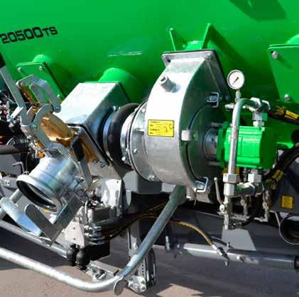 WYPOSAŻENIE WSPOMAGANIE POMPOWANIA Śruby Silnik hydrauliczny Wlot gnojowicy NAPEŁNIACZ TURBO