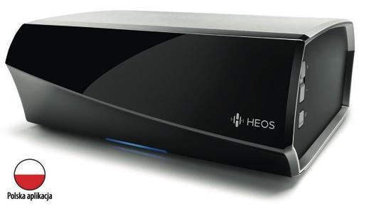 HEOS AMP Wzmacniacz strefowy Najnowszy wzmacniacz HEOS Amp został skonstruowany, by umożliwić dodanie funkcjonalności HEOS multiroom i zasilenie dowolnej pary głośników stereo co stanowi doskonałe