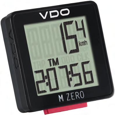 Liczniki rowerowe VDO M ZERO WR Nowy licznik serii M to ucieleśnieni prostoty.