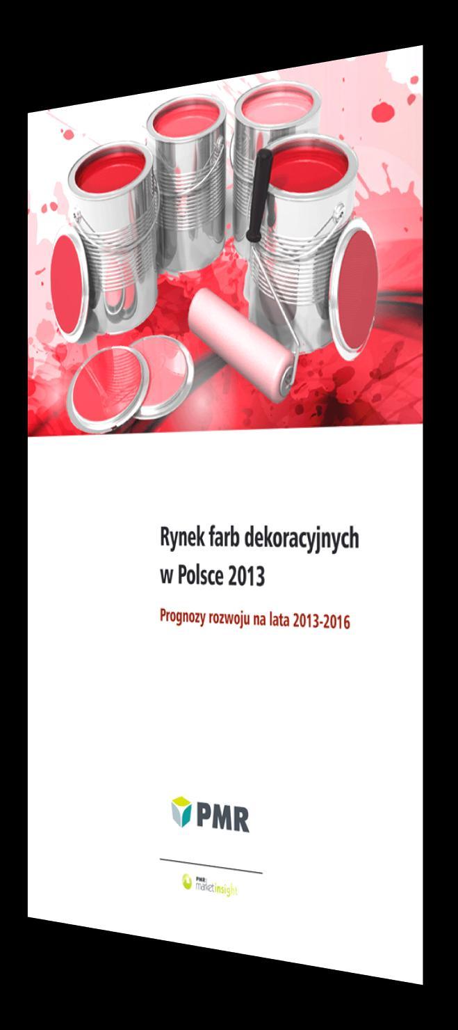 2 Język: polski, angielski Data publikacji: Q3 Format: pdf Cena od: 1700 Sprawdź w raporcie Jaki jest całkowity rozmiar i wartość rynku farb dekoracyjnych w Polsce?