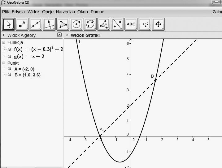 Krótki opis programu GeoGebra