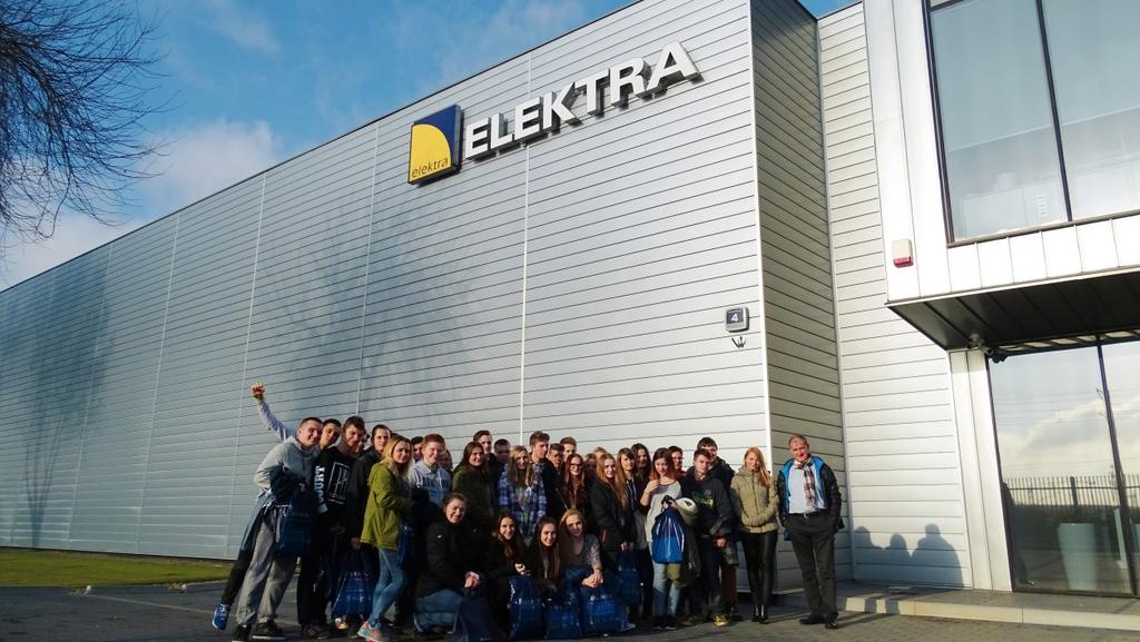 grudniu firmę ELEKTRA odwiedziła grupa uczniów I klasy Technikum Logistycznego z Olkusza.