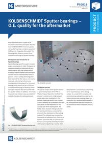 Page 1 Product Information PI 0016 KS Sputter