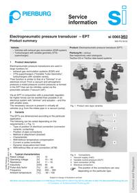 SI 0065 Electropneumatic pressure transducer - EPT Nr. kat.