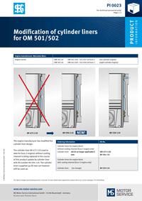 PI 0023 Modification of cylinder liners for OM 501/502 Nr. kat.