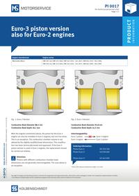 PI 0017 Euro-3 Piston Version also for Euro-2 Engines Nr.