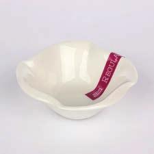 Regular zestaw 3 dipów 11,5cm porcelana kremowa fason kropla REGULAR salaterka