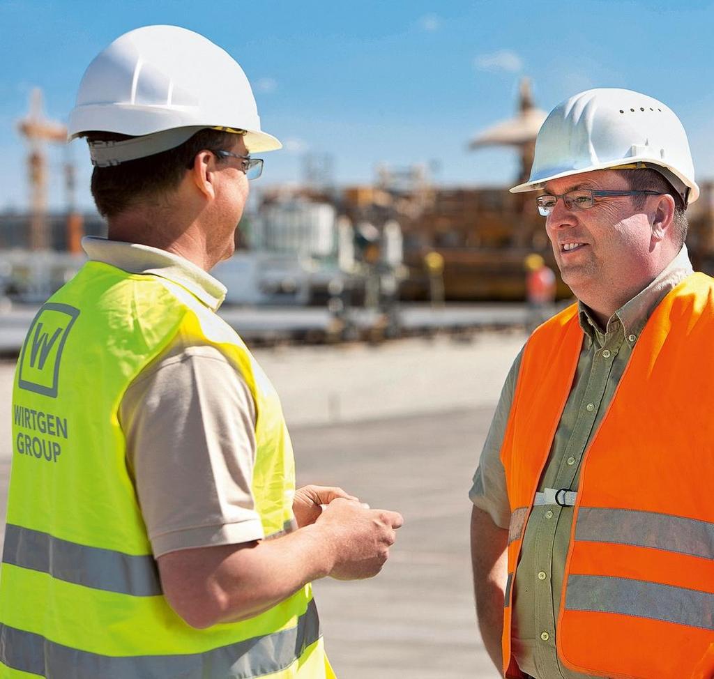 Wyróżnia nas światowy serwis WIRTGEN oferuje szeroką ogólnoświatową sieć serwisową kompetentnych spółek zależnych, sprzedażowych oraz partnerów handlowych Optymalny