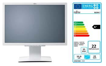 Data Sheet FUJITSU Monitor B22W-7 LED Zaawansowany monitor: panoramiczny ekran o przekątnej 55,9 cm (22-cala) Najlepsze rozwiązania z zakresu ergonomii pracy i oszczędności energii do prac biurowych