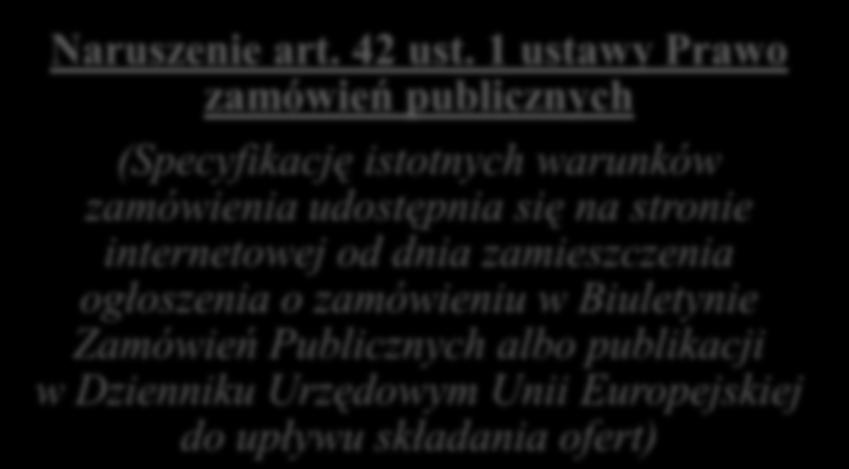 się na stronie internetowej od dnia zamieszczenia ogłoszenia o zamówieniu w Biuletynie