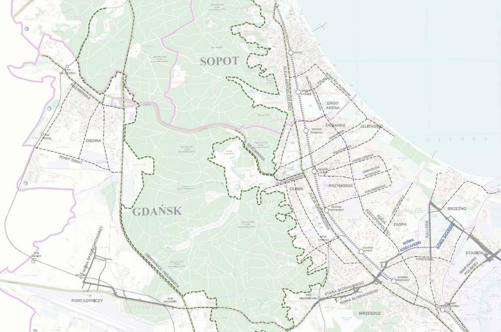 KORZYŚCI REALIZACJI TRASY - OSOWA Tunel+ Nowa Spacerowa+ Nowa