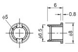 5 Materiał Material plastik plastic wypukła convex Śnica Diameter Wymiary Dimensions OL.03pk 3 7.4x4.6x6.