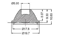 Optyka i akcesoria dla LED wysokiej mocy Optics and accessories for high power LED Diody LED SMD 0402, wodnoprzeźroczyste SMD LED 0402, OLHP.015.