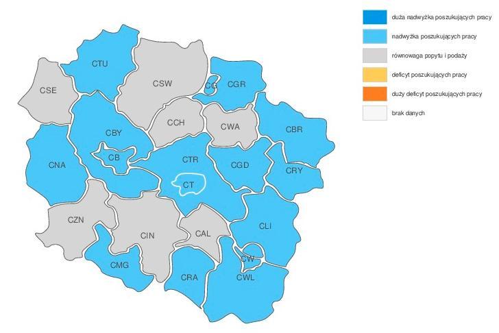 3. PROGNOZY DLA RYNKU PRACY BAROMETR ZAWODÓW Z badania Barometr zawodów 7 prognozującego zapotrzebowanie na zawody wynika, że w 2017 roku w skali województwa kujawsko pomorskiego grupa Nauczyciele